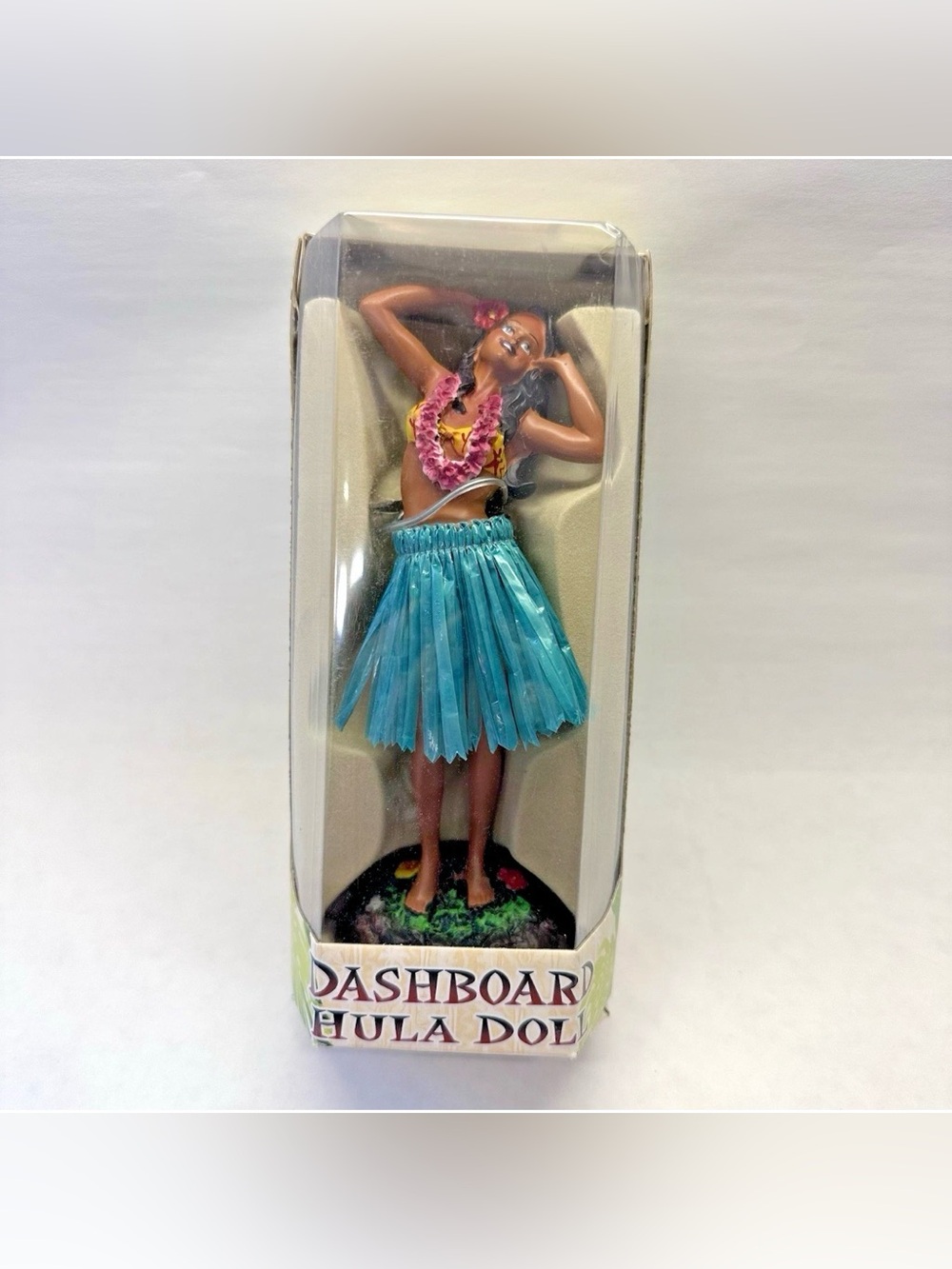 Vintage KC Hawaii Dashboard Hula Doll - Choose Girl Pink / Yellow or Boy Ukulele